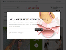 Tablet Screenshot of pantofica.ro